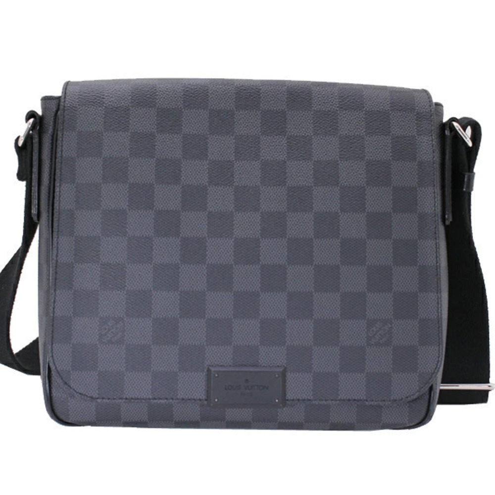 Louis Vuitton Graphite Shoulder Bag Black District Crossbody